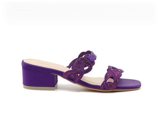 Festive short Heel- Purple