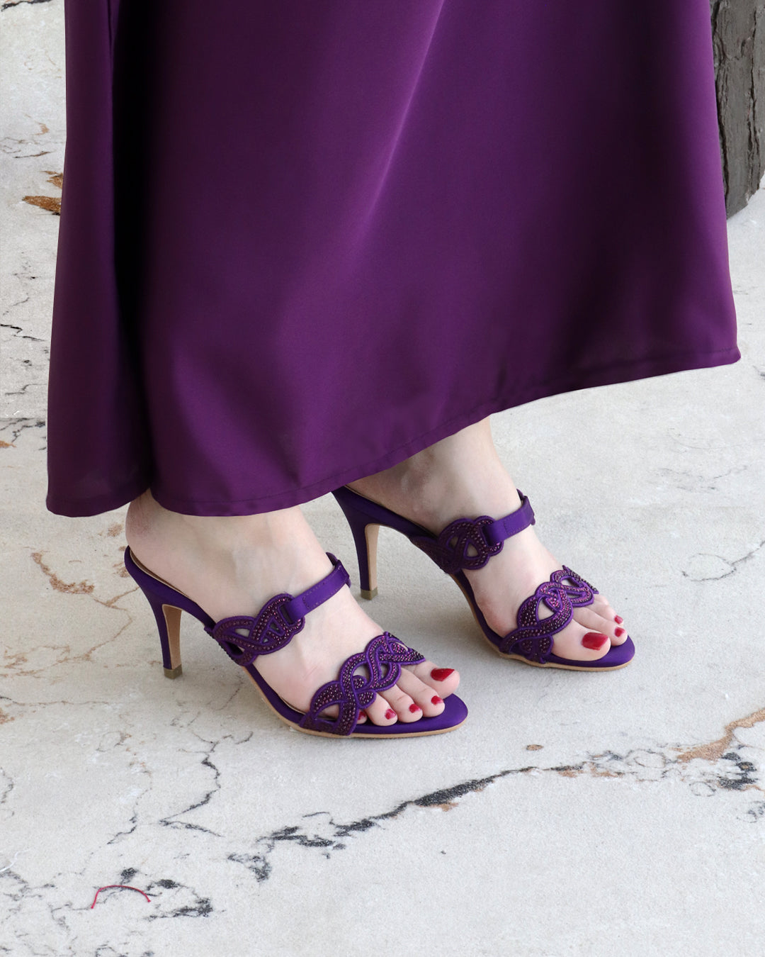 Festive Heel- Purple